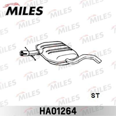Miles HA01264 - Середній глушник вихлопних газів autozip.com.ua