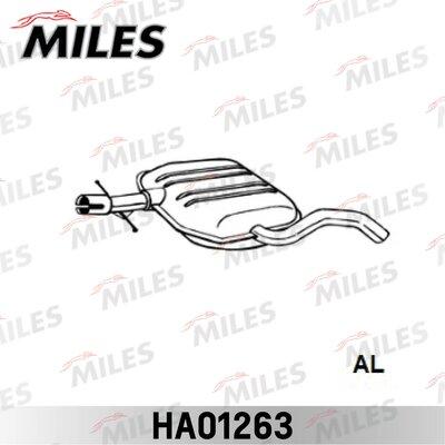Miles HA01263 - Середній глушник вихлопних газів autozip.com.ua