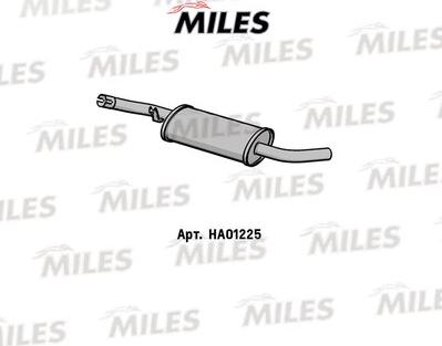 Miles HA01225 - Середній глушник вихлопних газів autozip.com.ua