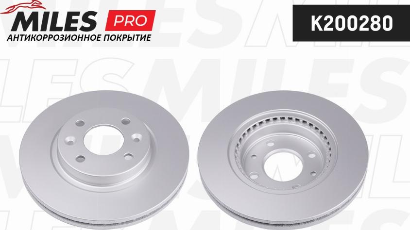 Miles K200280 - Гальмівний диск autozip.com.ua