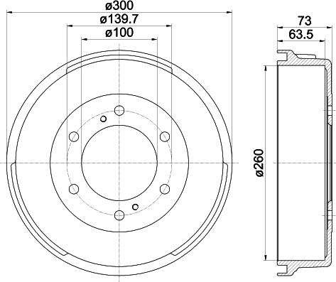 Mintex MBD068 - Гальмівний барабан autozip.com.ua