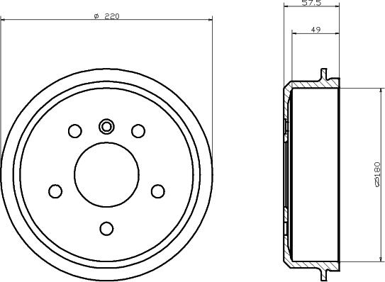 Mintex MBD062 - Гальмівний барабан autozip.com.ua