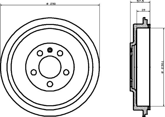 Mintex MBD193 - Гальмівний барабан autozip.com.ua