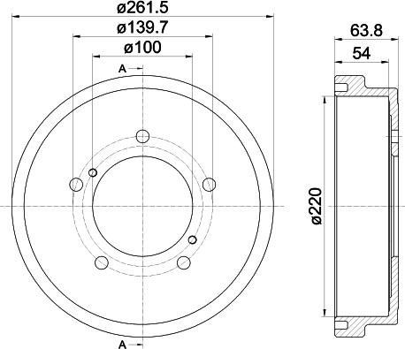 Mintex MBD357 - Гальмівний барабан autozip.com.ua