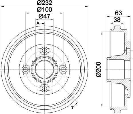 Mintex MBD311 - Гальмівний барабан autozip.com.ua