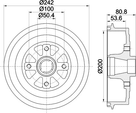 Mintex MBD330 - Гальмівний барабан autozip.com.ua