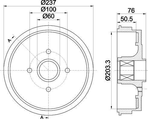 Mintex MBD289 - Гальмівний барабан autozip.com.ua