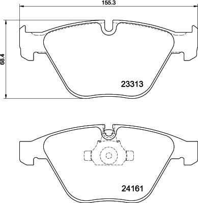 Mintex MDB4058 - Гальмівні колодки, дискові гальма autozip.com.ua