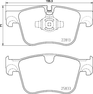 Mintex MDB4053 - Гальмівні колодки, дискові гальма autozip.com.ua