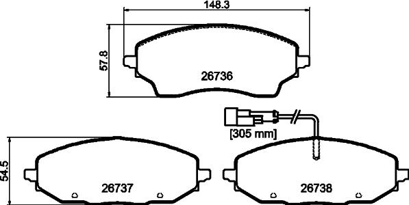 Mintex MDB4366 - Гальмівні колодки, дискові гальма autozip.com.ua