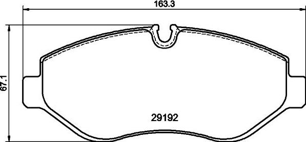 Mintex MDB4312 - Гальмівні колодки, дискові гальма autozip.com.ua