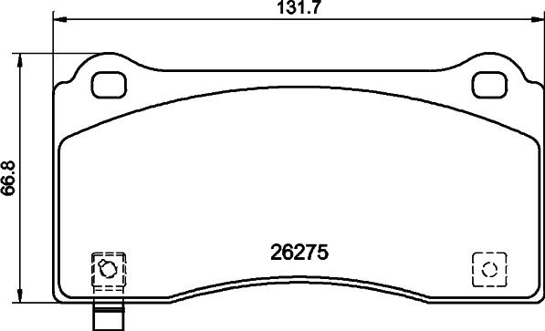 Mintex MDB4288 - Гальмівні колодки, дискові гальма autozip.com.ua