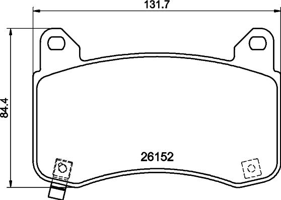 Mintex MDB4287 - Гальмівні колодки, дискові гальма autozip.com.ua