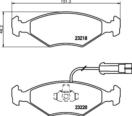 Mintex MDB1949 - Гальмівні колодки, дискові гальма autozip.com.ua