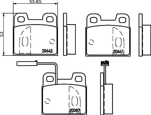 Mintex MDB1911 - Гальмівні колодки, дискові гальма autozip.com.ua