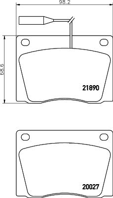 Mintex MDB1499 - Гальмівні колодки, дискові гальма autozip.com.ua