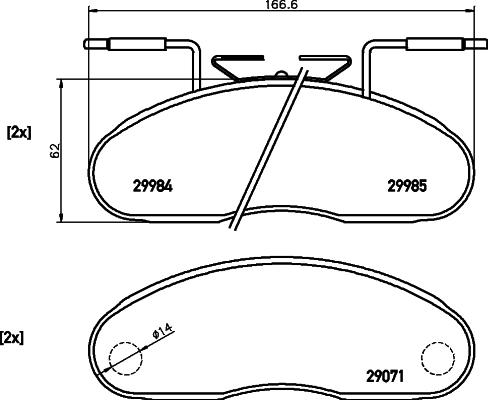 Mintex MDB1490 - Гальмівні колодки, дискові гальма autozip.com.ua