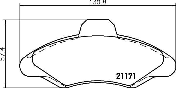 Mintex MDB1493 - Гальмівні колодки, дискові гальма autozip.com.ua