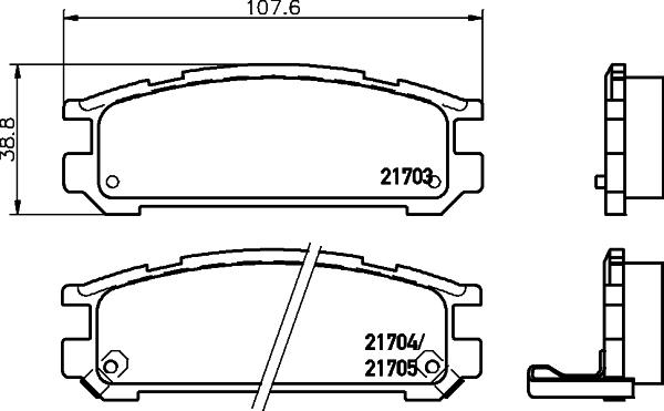 Mintex MDB1497 - Гальмівні колодки, дискові гальма autozip.com.ua