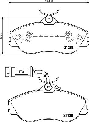 Febi Bilstein J008 - Гальмівні колодки, дискові гальма autozip.com.ua