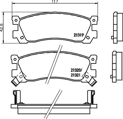 Mintex MDB2237 - Гальмівні колодки, дискові гальма autozip.com.ua