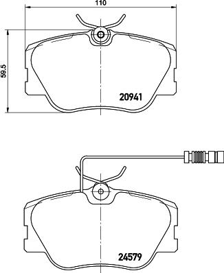 Mintex MDB1437 - Гальмівні колодки, дискові гальма autozip.com.ua