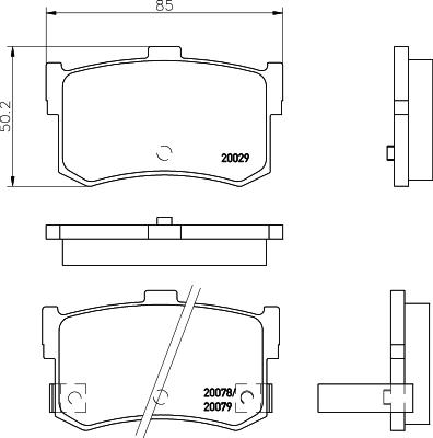 Mintex MDB1424 - Гальмівні колодки, дискові гальма autozip.com.ua