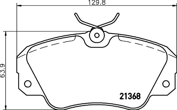 Mintex MDB1540 - Гальмівні колодки, дискові гальма autozip.com.ua