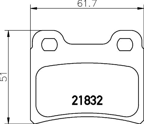 Mintex MDB1554 - Гальмівні колодки, дискові гальма autozip.com.ua