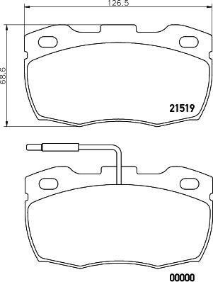 Mintex MDB1555 - Гальмівні колодки, дискові гальма autozip.com.ua