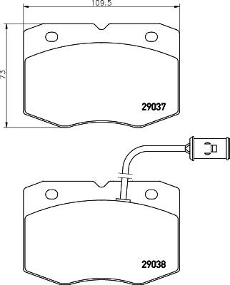 Mintex MDB1561 - Гальмівні колодки, дискові гальма autozip.com.ua