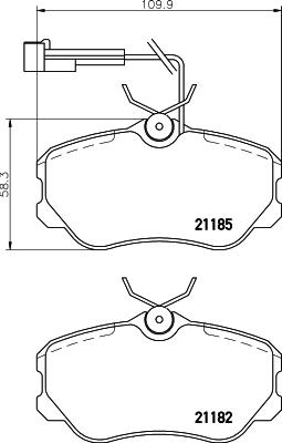 Mintex MDB1505 - Гальмівні колодки, дискові гальма autozip.com.ua