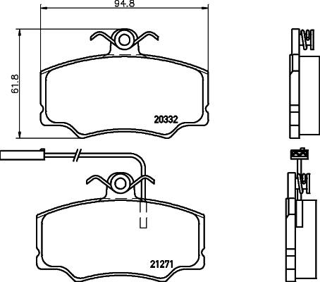 Mintex MDB1511 - Гальмівні колодки, дискові гальма autozip.com.ua