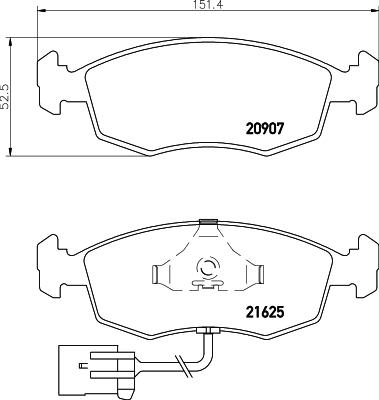 Mintex MDB1641 - Гальмівні колодки, дискові гальма autozip.com.ua