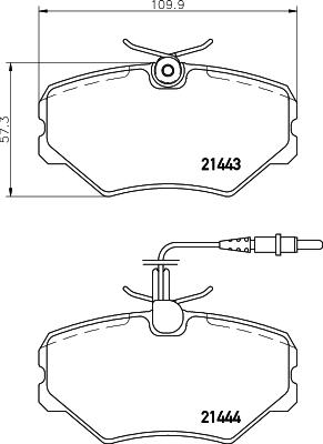 Mintex MDK0046 - Комплект гальм, дисковий гальмівний механізм autozip.com.ua