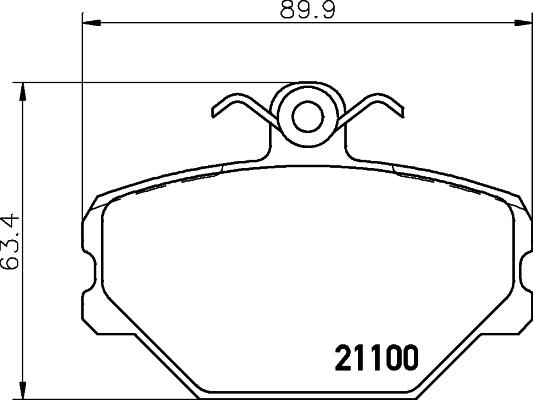 Mintex MDB1606 - Гальмівні колодки, дискові гальма autozip.com.ua