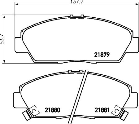 Mintex MDB1635 - Гальмівні колодки, дискові гальма autozip.com.ua