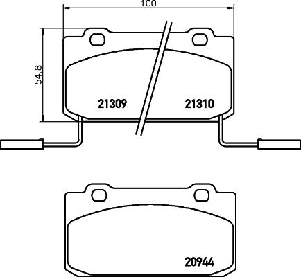 Mintex MDB1636 - Гальмівні колодки, дискові гальма autozip.com.ua