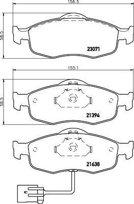 Mintex MDB1622 - Гальмівні колодки, дискові гальма autozip.com.ua