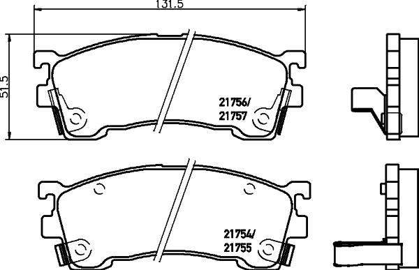 Mintex MDB1678 - Гальмівні колодки, дискові гальма autozip.com.ua