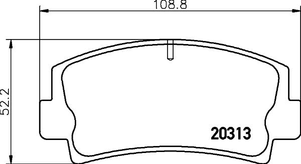 Mintex MDB1058 - Гальмівні колодки, дискові гальма autozip.com.ua