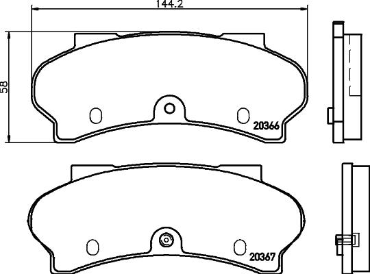 Mintex MDB1086 - Гальмівні колодки, дискові гальма autozip.com.ua