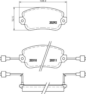 Mintex MDB1087 - Гальмівні колодки, дискові гальма autozip.com.ua