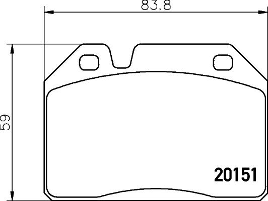 Mintex MDB1023 - Гальмівні колодки, дискові гальма autozip.com.ua