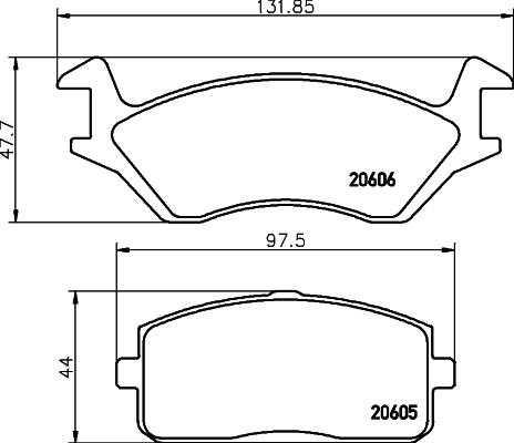 Mintex MDB1145 - Гальмівні колодки, дискові гальма autozip.com.ua