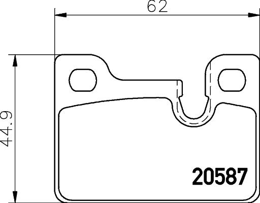 Mintex MDB1154 - Гальмівні колодки, дискові гальма autozip.com.ua