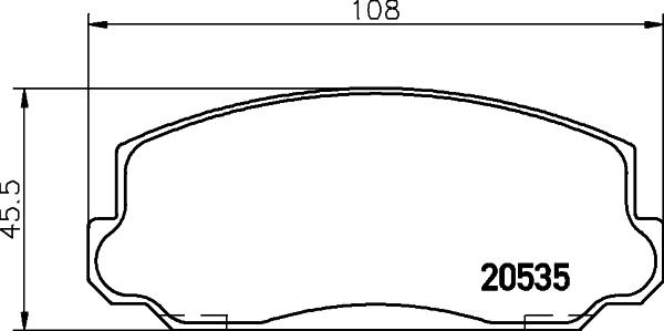 Mintex MDB1119 - Гальмівні колодки, дискові гальма autozip.com.ua