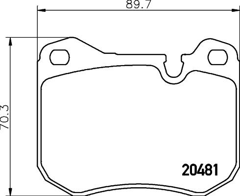 Mintex MDB1132 - Гальмівні колодки, дискові гальма autozip.com.ua