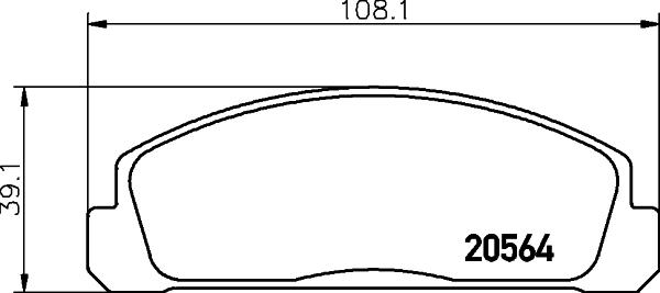 Mintex MDB1122 - Гальмівні колодки, дискові гальма autozip.com.ua