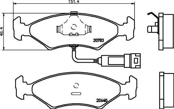 Mintex MDB1174 - Гальмівні колодки, дискові гальма autozip.com.ua